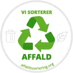 Vi sorterer affald